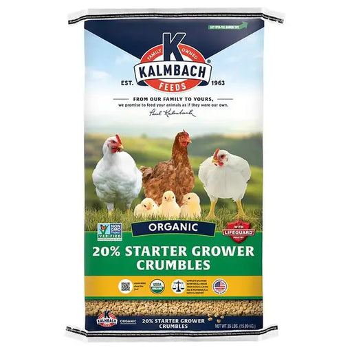 Kalmbach Organic Chick and Meat bird Crumble 20% 35 Lb Bag