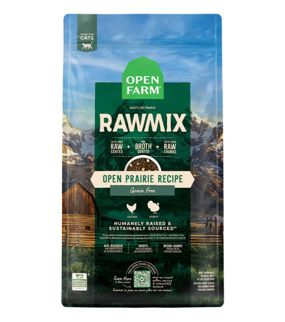 Open Farm RawMix Grain Free Cat Food, Open Prairie