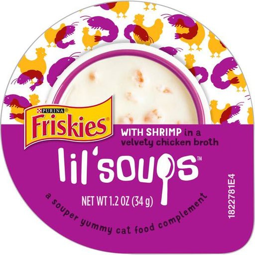 Purina Friskies Lil’ Soups Shrimp 1.2 oz Case