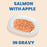 Almo Nature HQS Complete Salmon Recipe With Apple In Gravy Cat Food 2.47 Oz