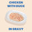 Almo Nature HQS Complete Chicken Recipe With Duck In Gravy Cat Food 2.47 Oz