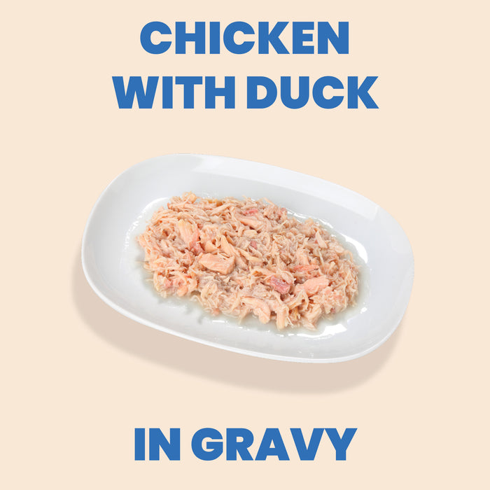 Almo Nature HQS Complete Chicken Recipe With Duck In Gravy Cat Food 2.47 Oz