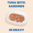 Almo Nature HQS Complete Tuna Recipe With Sardines In Gravy Cat Food 2.47 Oz