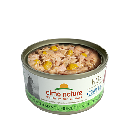 Almo Nature HQS Complete Tuna Recipe With Mango In Gravy Cat Food 2.47 Oz