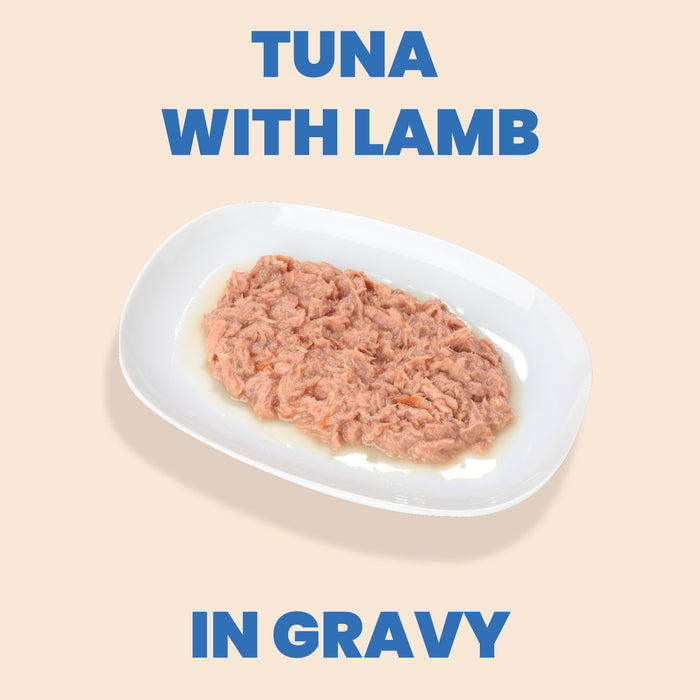 Almo Nature HQS Complete Tuna Recipe With Lamb In Gravy Cat Food 2.47 Oz