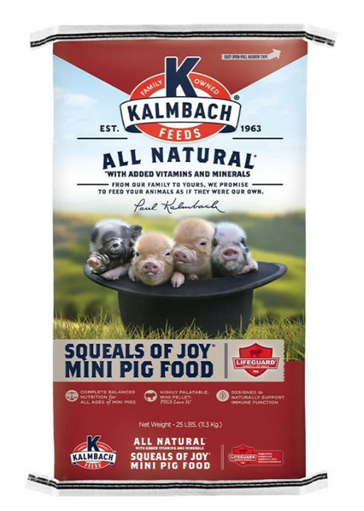 Kalmbach Mini Pig Squeals Of Joy 25 Lb Bag