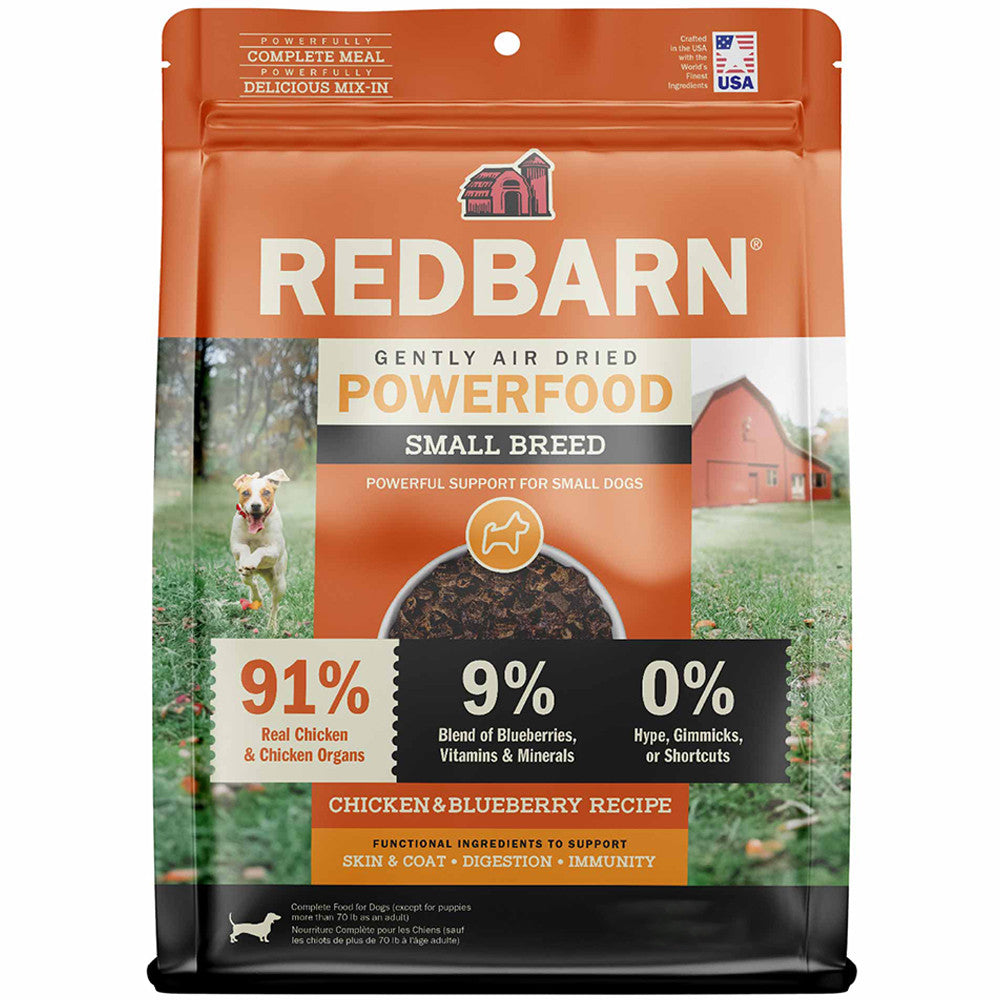 Redbarn Gently Air Dried Powerfood Small Breed Chicken & Blueberry Recipe Dog Food, 2 lb