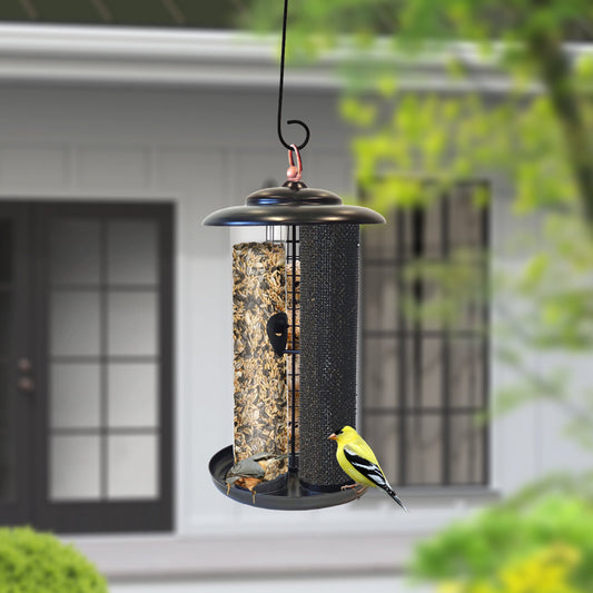 Triple Tube Mixed Seed Combination Feeder 16"