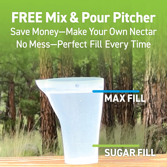 Cascade Helix 16-Port Hummingbird Feeder with Mix & Pour Pitcher