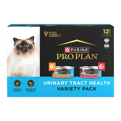 Purina Pro Plan Urinary Tract Health Variety Pack Canned Cat Food 3 oz Case of 24