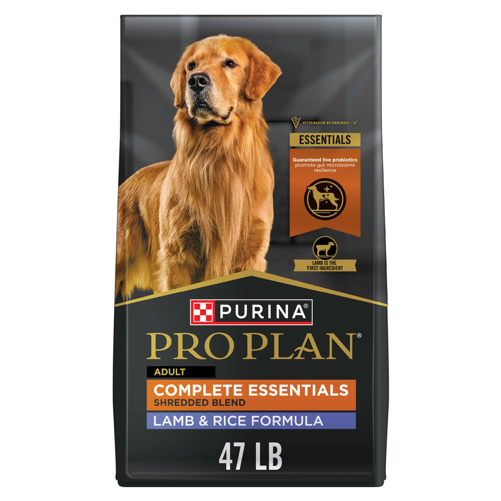 Purina Pro Plan Complete Essentials Shredded Blend Lamb And Rice Dry Dog Food 35 lb Bag