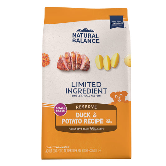Natural Balance L.I.D. Reserve Grain-Free Duck & Potato Small Breed Bites Recipe Dry Dog Food