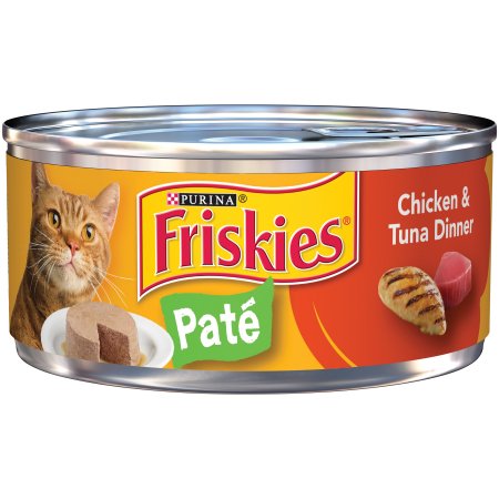 Purina Friskies Pate Chicken and Tuna Dinner Wet Cat Food 5.5 oz