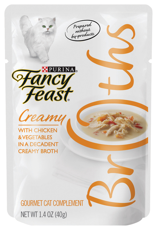 Fancy Feast Creamy Broths with Chicken and Vegetables 1.4 oz