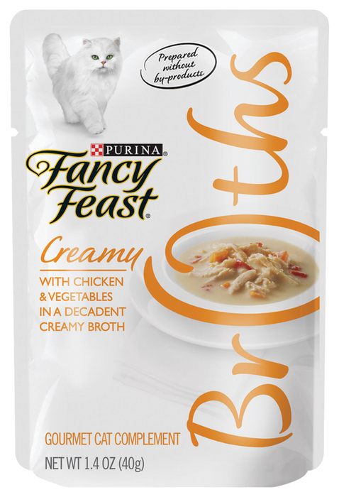 Fancy Feast Creamy Broths with Chicken and Vegetables 1.4 oz