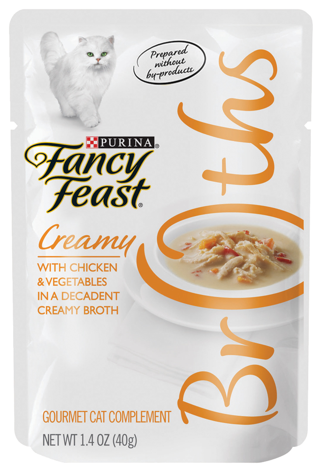 Fancy Feast Creamy Broths with Chicken and Vegetables 1.4 oz