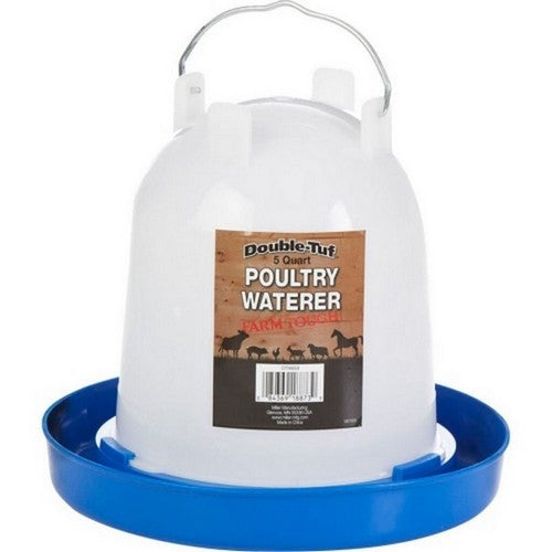 Double-Tuf Poultry Waterer – 5 qt