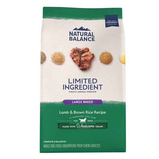 Natural Balance Limited Ingredient Lamb & Brown Rice Large Breed Dry Dog Food