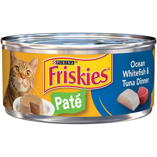 Purina Friskies Pate Ocean Whitefish and Tuna Dinner Wet Cat Food 5.5 oz