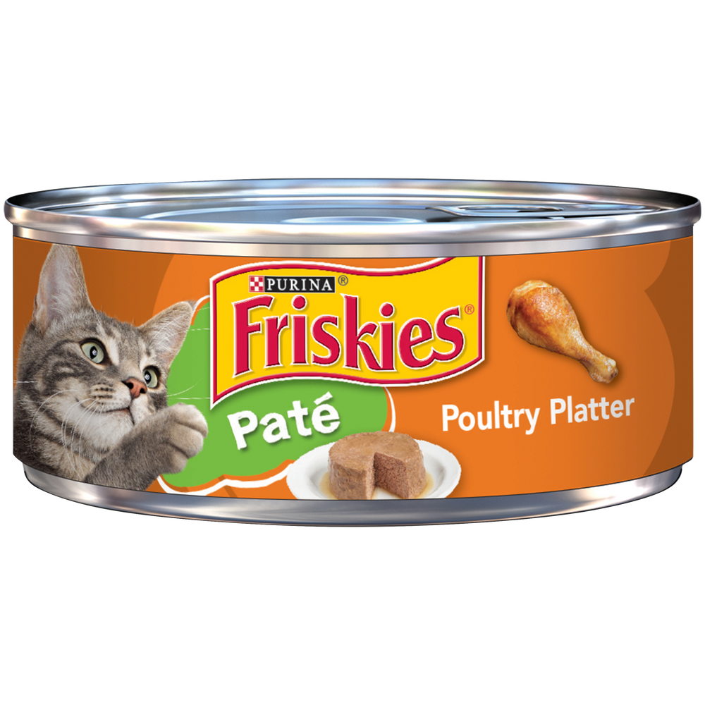 Purina Friskies Pate Poultry Platter Wet Cat Food 5.5 oz