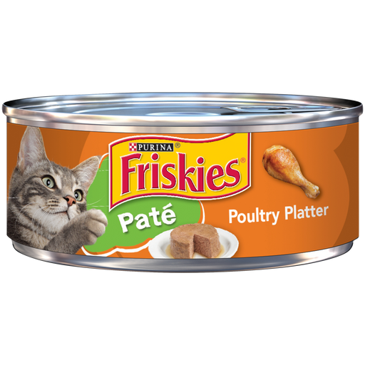 Purina Friskies Pate Poultry Platter Wet Cat Food 5.5 oz
