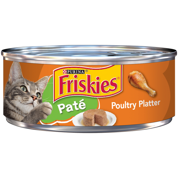 Purina Friskies Pate Poultry Platter Wet Cat Food 5.5 oz
