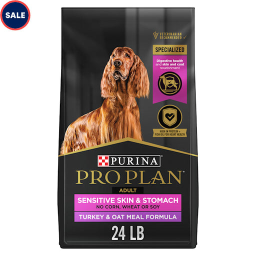 Purina Pro Plan Sensitive Skin and Stomach Turkey and Oatmeal Dry Dog Food 16 lb Bag