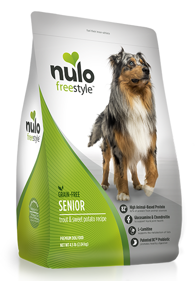 Nulo FreeStyle Grain-Free Senior Trout & Sweet Potato Recipe Dry Dog Food 11 lbs