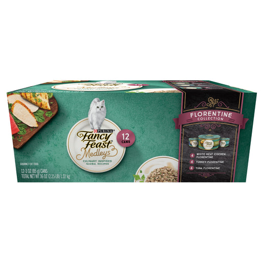 Fancy Feast Elegant Medleys Florentine Variety Pack 12 × 3 oz Cans