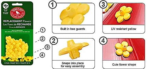 Perky-Pet Hummingbird Feeder Replacement Feeding Ports 9 Pack