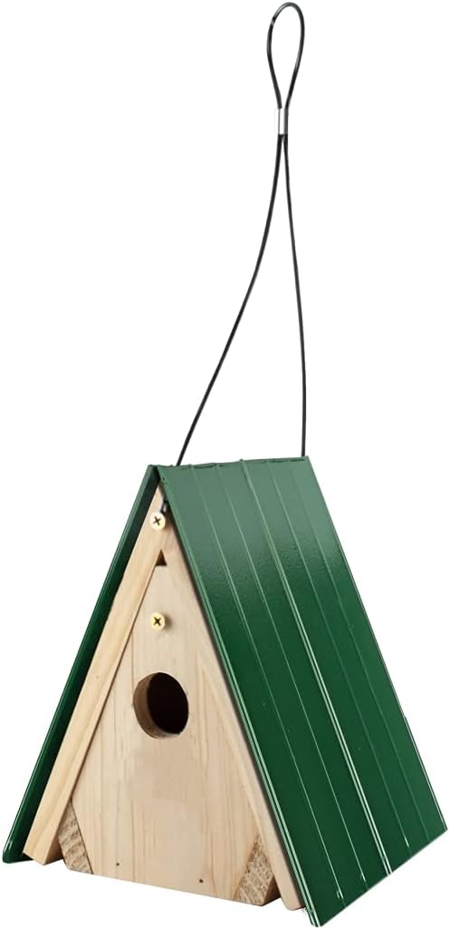 Woodlink Wren House with Green Metal Roof