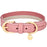 Blueberry Pet Polyester Fabric Webbing and Soft Genuine Leather Dog Collar in Pink and Grey, Priyanka Chopra's Wedding Registry Picks