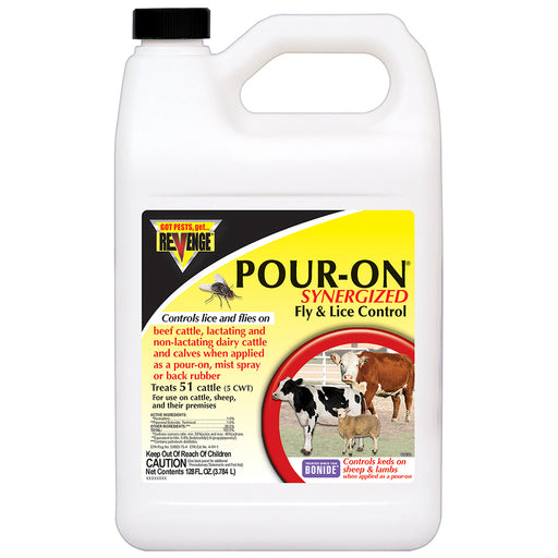Bonide Revenge Pour-On Fly & Lice Control - 1 Gallon