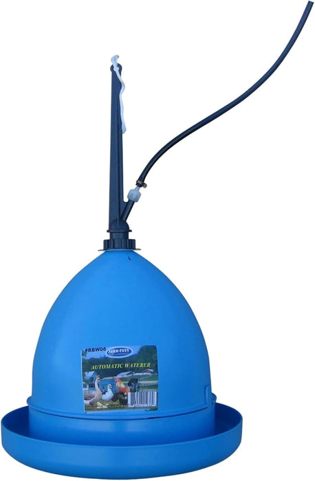 Farm-Tuff Plastic Poultry Hanging Waterer Blue - 14X14X13 IN
