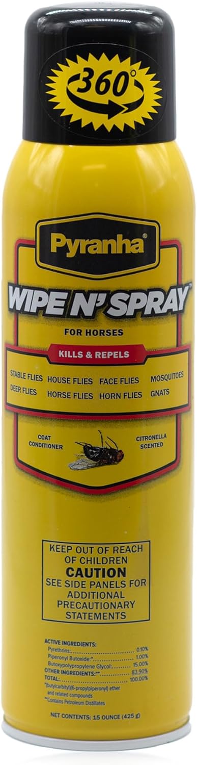 Pyranha Wipe N' Spray for Horses