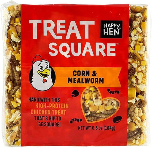 Happy Hen Treat Square Mealworm And Corn - 6.5 OZ