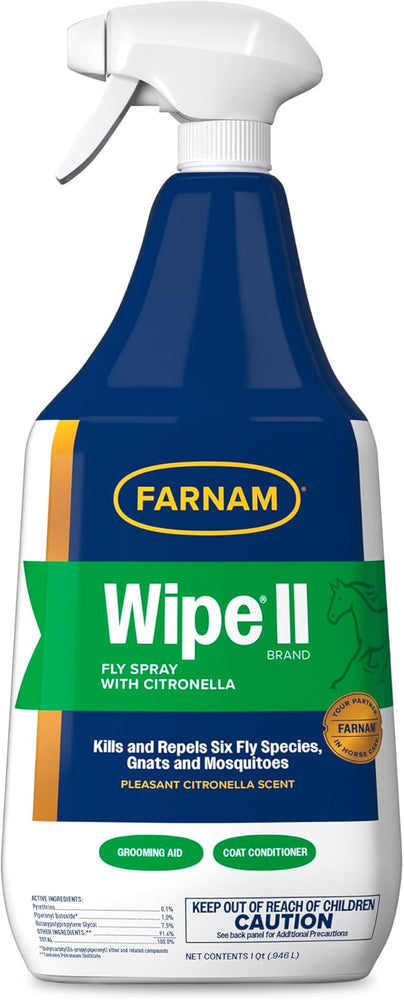 Farnam Wipe II Fly Spray with Citronella - 32 oz
