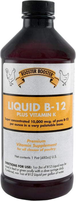 Rooster Booster Liquid B-12 Vitamin Super Conc  16 Oz