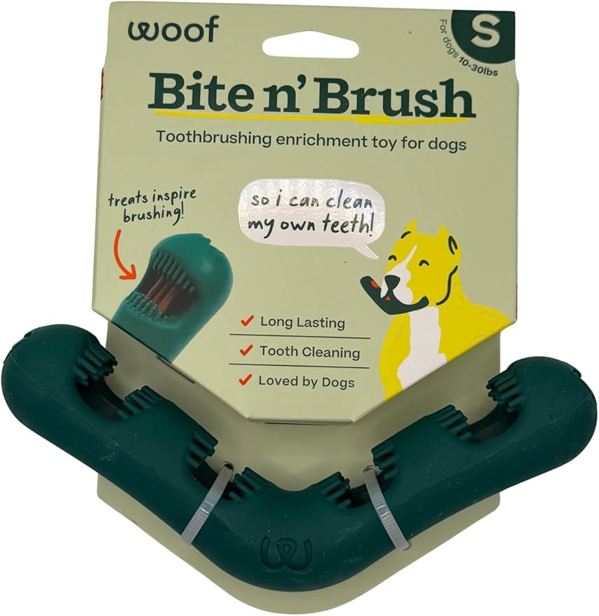 Woof Bite n' Brush – Dog Dental Toothbrush Toy