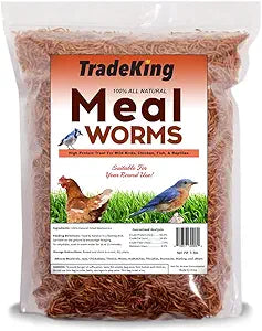 TradeKing Dried Mealworms – 5 lb Bag