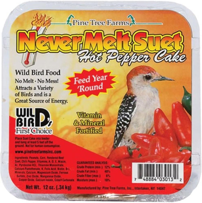Pine Tree Farms Never Melt Suet Cake Hot Pepper - 13 OZ