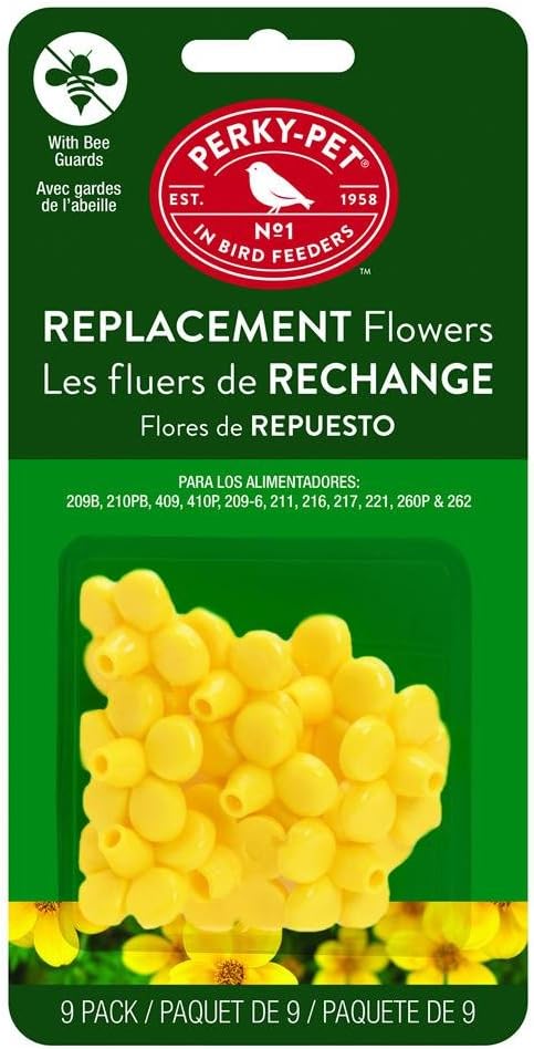 Perky-Pet Hummingbird Feeder Replacement Feeding Ports 9 Pack