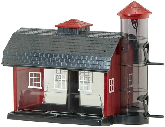 Audubon Red Barn Combo Seed Bird Feeder