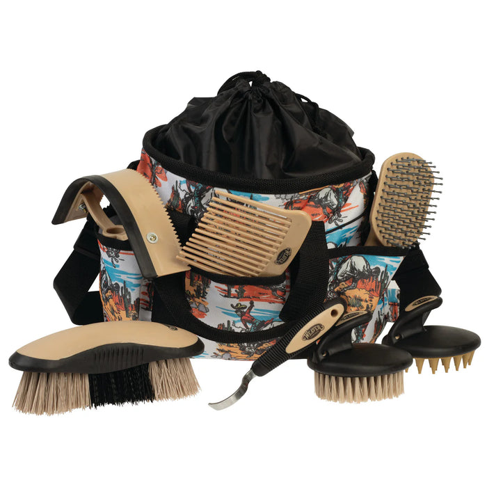 Weaver Equine 7-Piece Horse Grooming Kit with Tote Bag