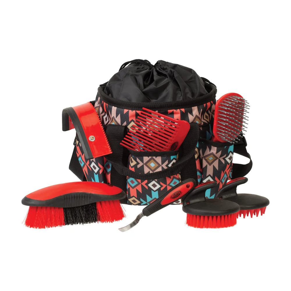 Weaver Equine 7-Piece Horse Grooming Kit with Tote Bag