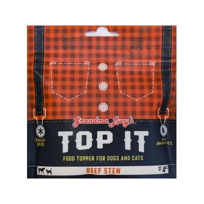Grandma Lucy’s Top It Beef Stew Freeze Dried Dog and Cat Food Topper 4 oz