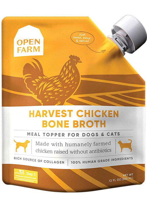 Open Farm Dog & Cat Topper — Chicken Bone Broth (12 oz)