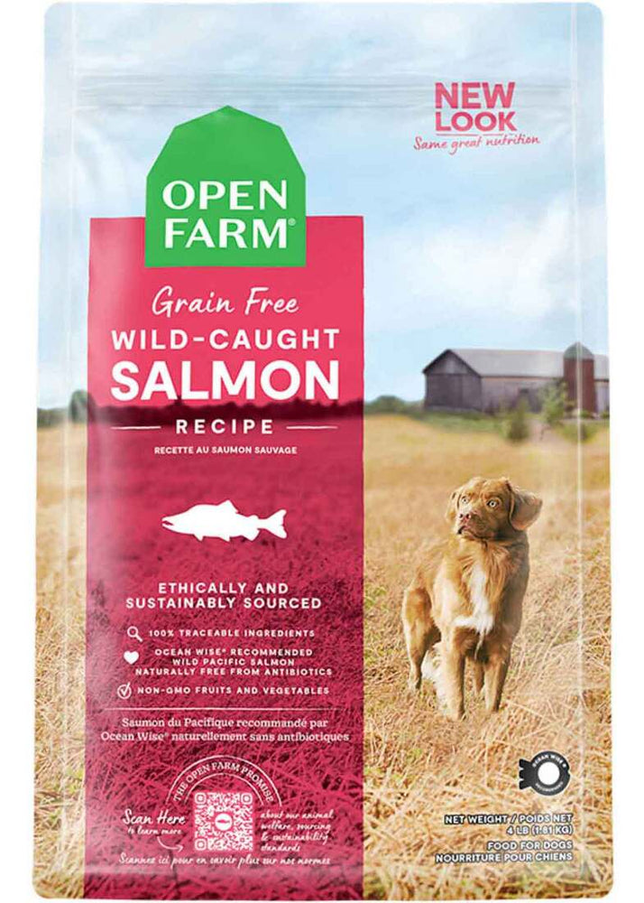 Open Farm Grain Free Kibble Dry Dog Food, Wild Salmon