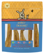 Honey I'm Home 6" Honey Coated Buffalo Collagen Strips Dog Chews 2.4oz