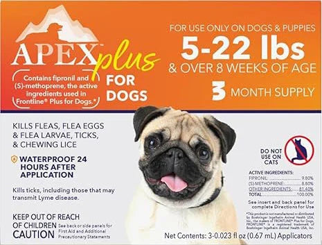 Apex Plus Flea and Tick Prevention for Dogs, 3-Month Supply